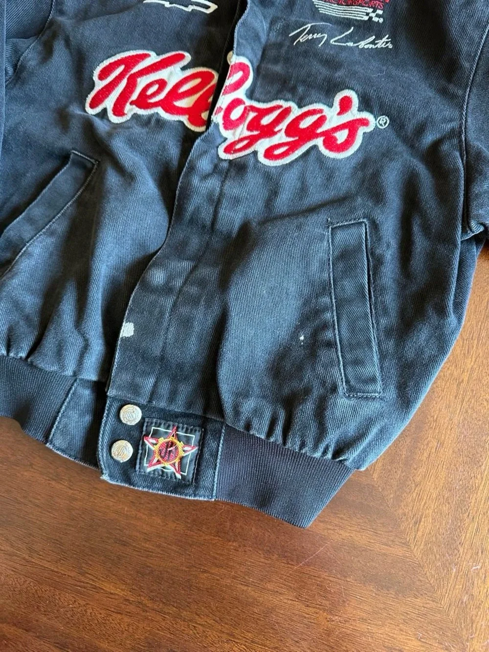 Vintage Kellogg’s Tony the Tiger NASCAR Racing Jacket Kids Size L